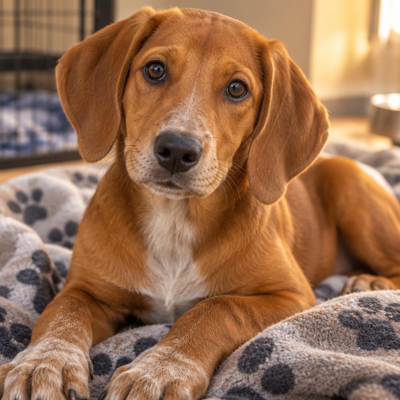 Ginger, Hound mix